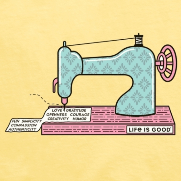 Life is Good Sewing Machine T-shirt - Picture 5 of 5